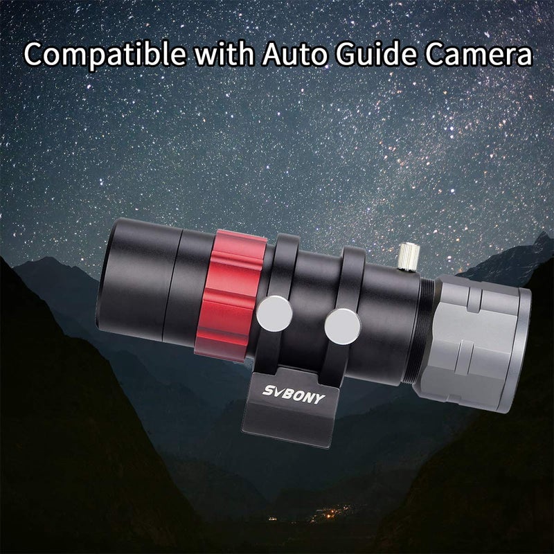 SVBONY SV165 Mini Guide Scope 30mm F4 Finder and Guide Scope for SV305C Pro, Compatible with Astronomy Telescope and ZWO QHY Orion Auto Guiding Cameras for Deep Sky Astrophotography - Image 4